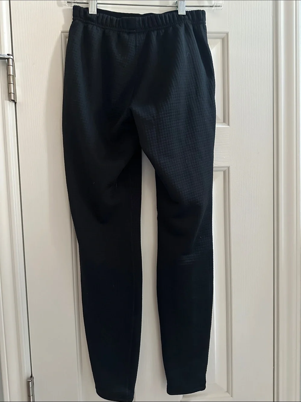 Patagonia Vintage R1 Fleece Pants Women’s Small Black Grid Texture Polartec
